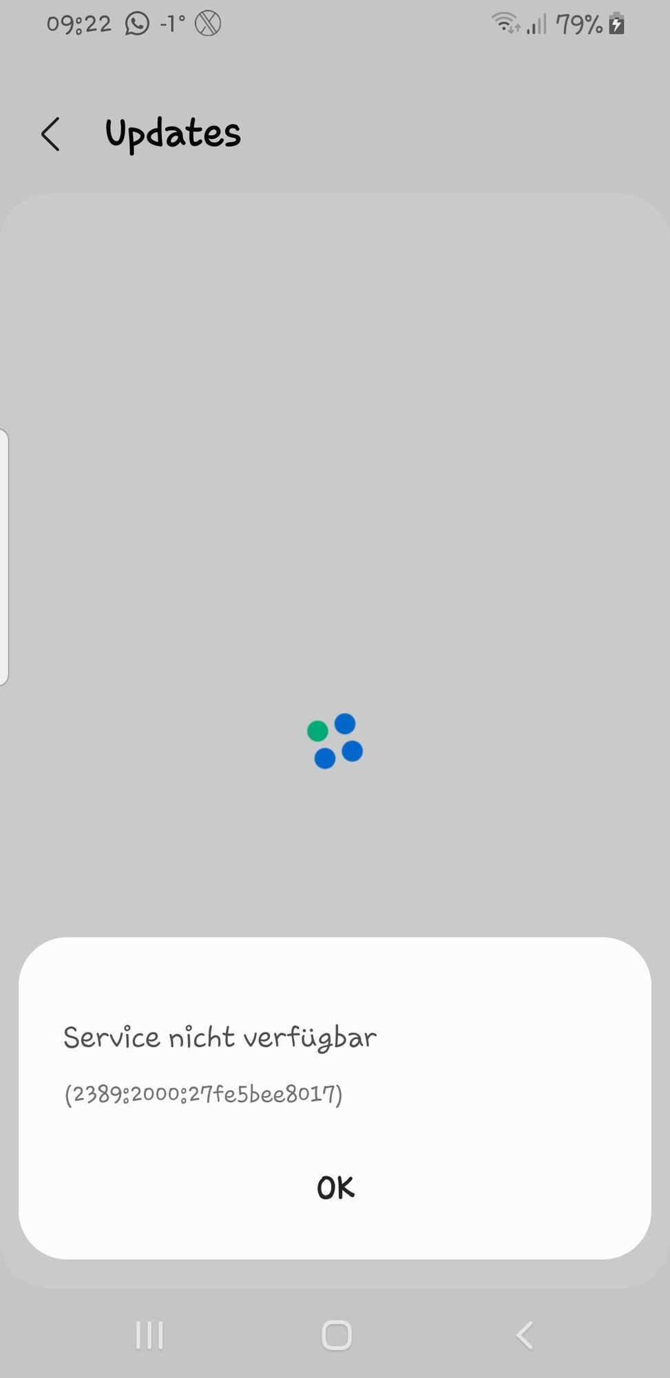 Verbindung zum Netzwerk vorhanden, aber keine AppUpdates möglich Hilfe gesucht! Samsung Forum