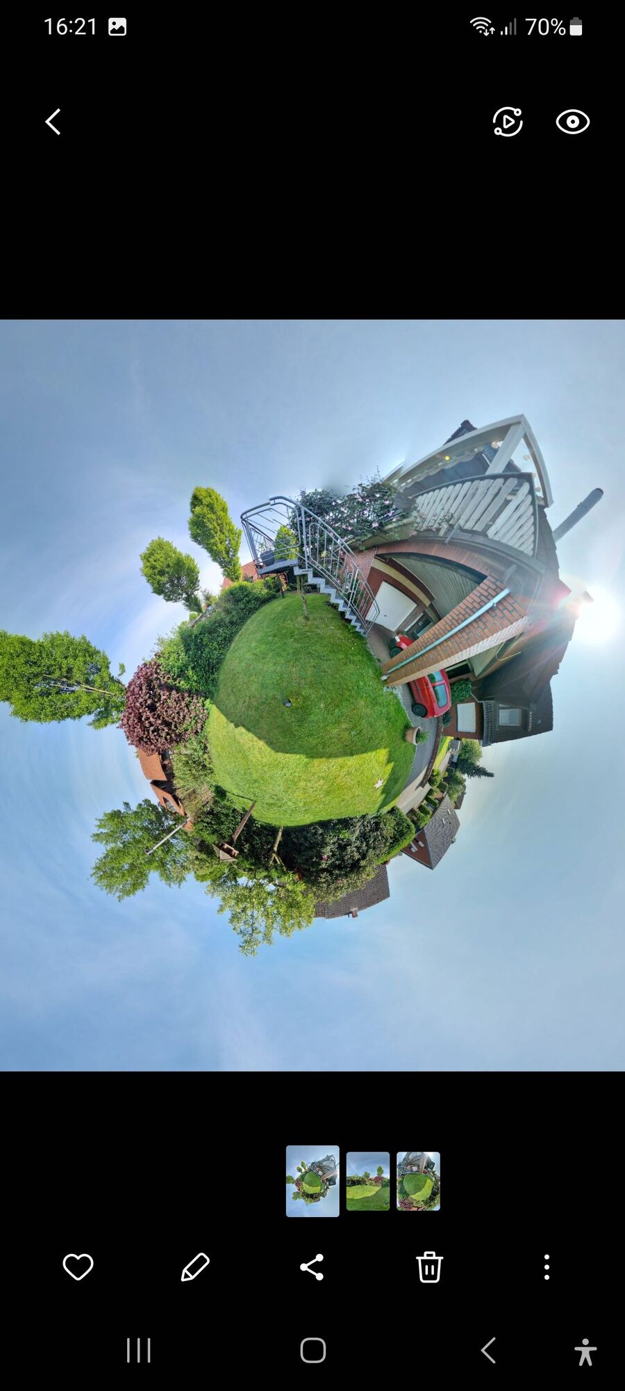 Seitenverhältnis in der Gallerie app