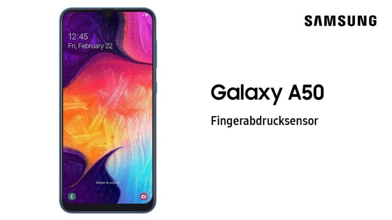 Galaxy A50: Fingerabdrucksensor