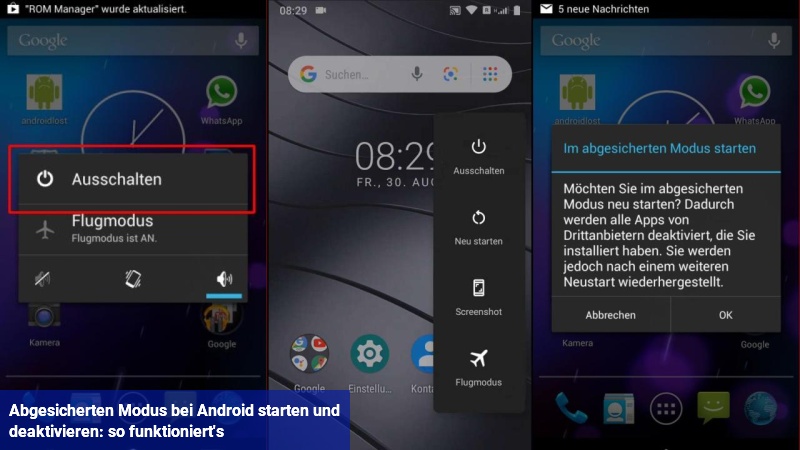 Abgesicherten Modus bei Android starten und deaktivieren: so funktioniert's