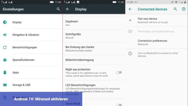 Android TV: Miracast aktivieren