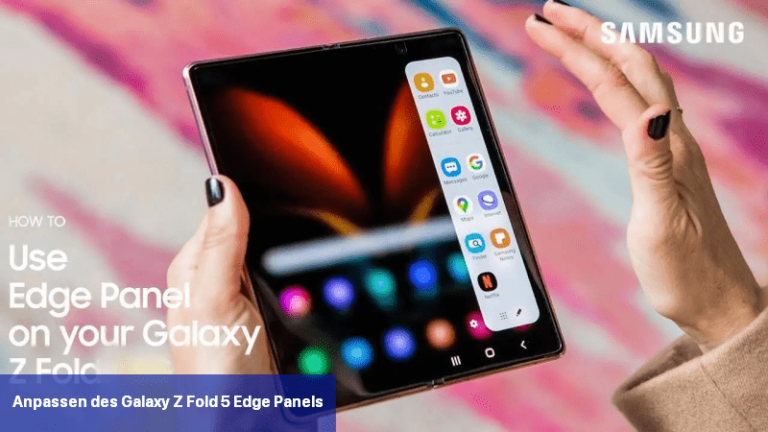 Anpassen des Galaxy Z Fold 5 Edge-Panels