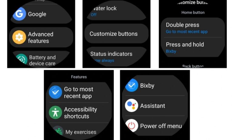 Galaxy Watch 6: Anpassen der Home-Taste und Hinzufügen verschiedener Aktionen