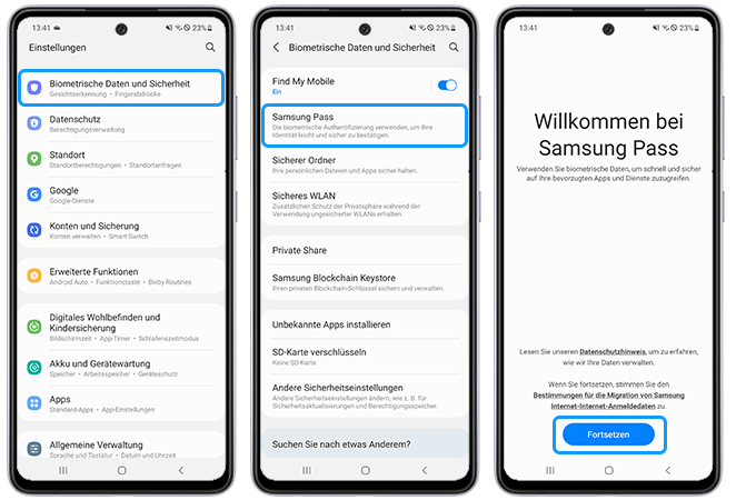 Samsung Pass: Einrichten und verwenden