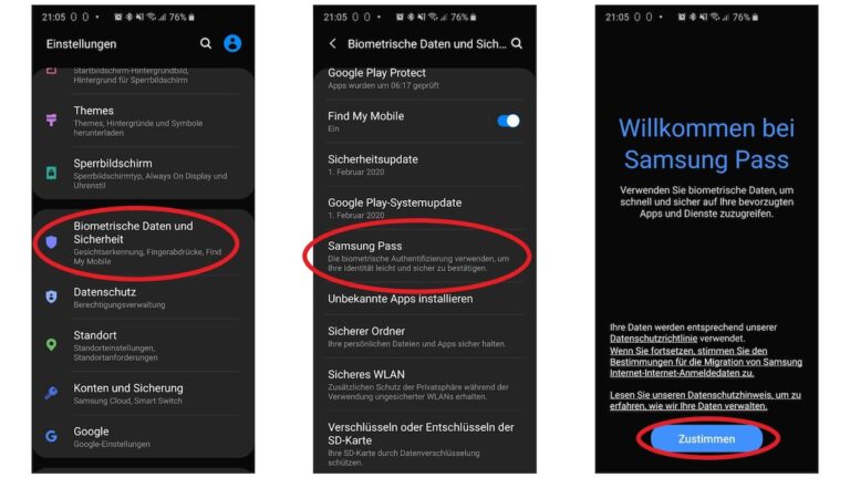 Samsung Pass: So fügen Sie Apps hinzu