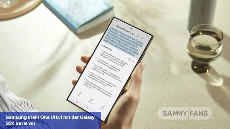 Samsung stellt One UI 6.1 mit der Galaxy S24-Serie vor