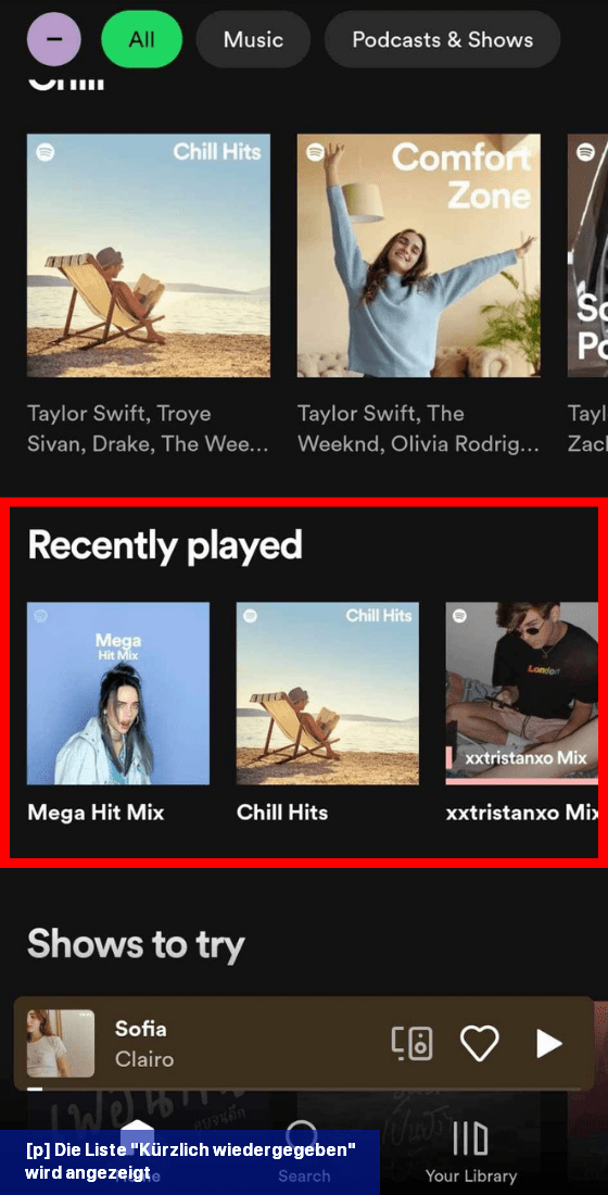 So sehen Sie Ihren Spotify-Hörverlauf