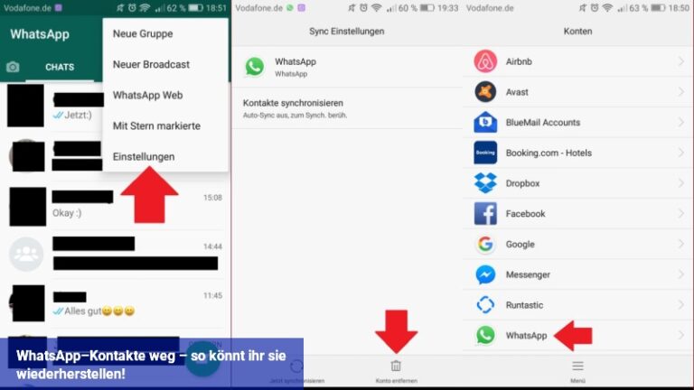 WhatsApp–Kontakte weg – so könnt ihr sie wiederherstellen!